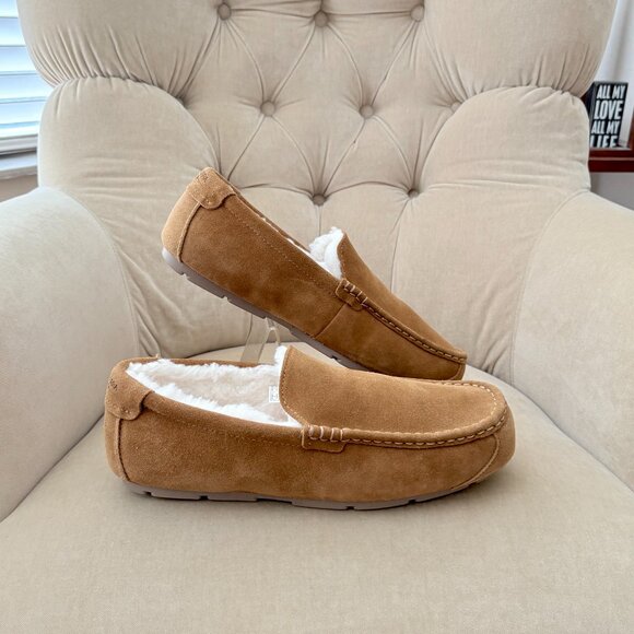 NEW Auth KOOLABURRA By UGG Men's Tipton 1105893 Chestnut Suede Moccasin Shoes - Picture 2 of 8